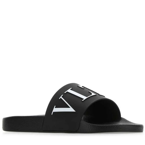 Valentino VLTN Logo Embossed Slip-On Slippers